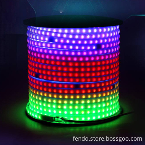 220V RGBIC Water Running Neon Light Strip - RGBW LED Rope Light